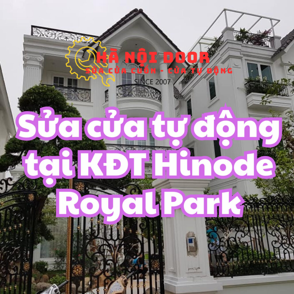 sửa cửa tự động tại kđt hinode royal park